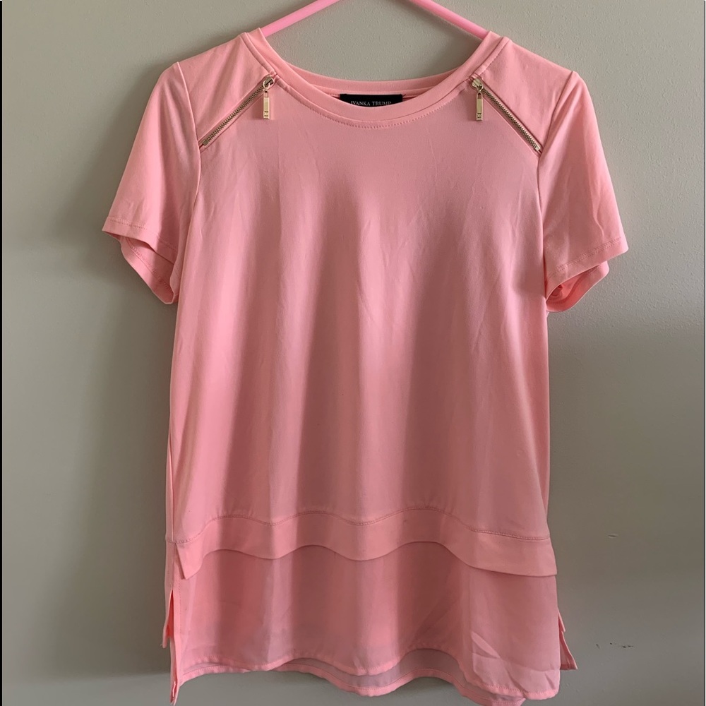 Pink blouse women’s fancy business casual